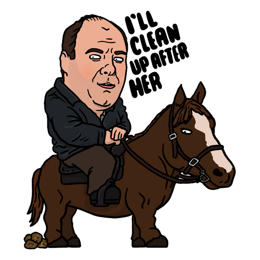 You can't have your horse in here